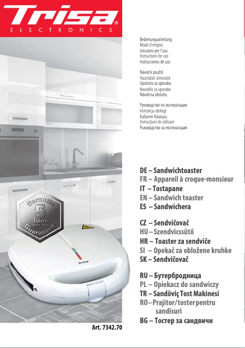 Page 1 de la notice Manuel utilisateur Trisa 7342.70