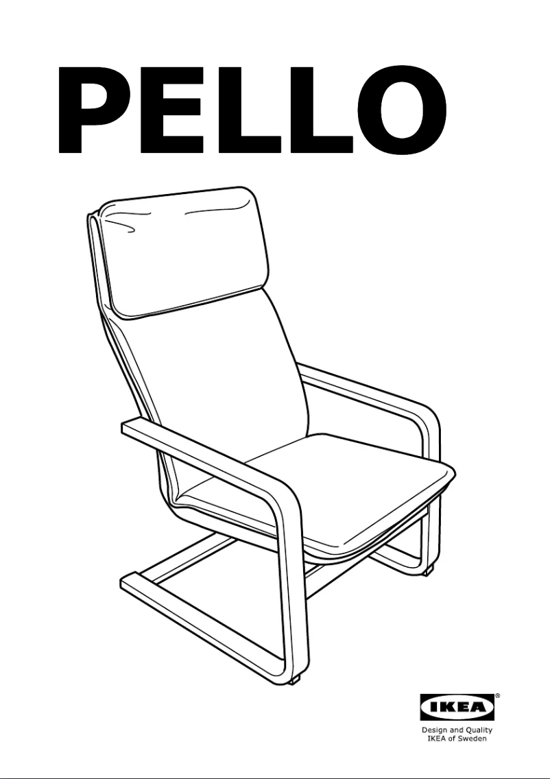 Page 1 de la notice Manuel utilisateur Ikea PELLO 901.607.20