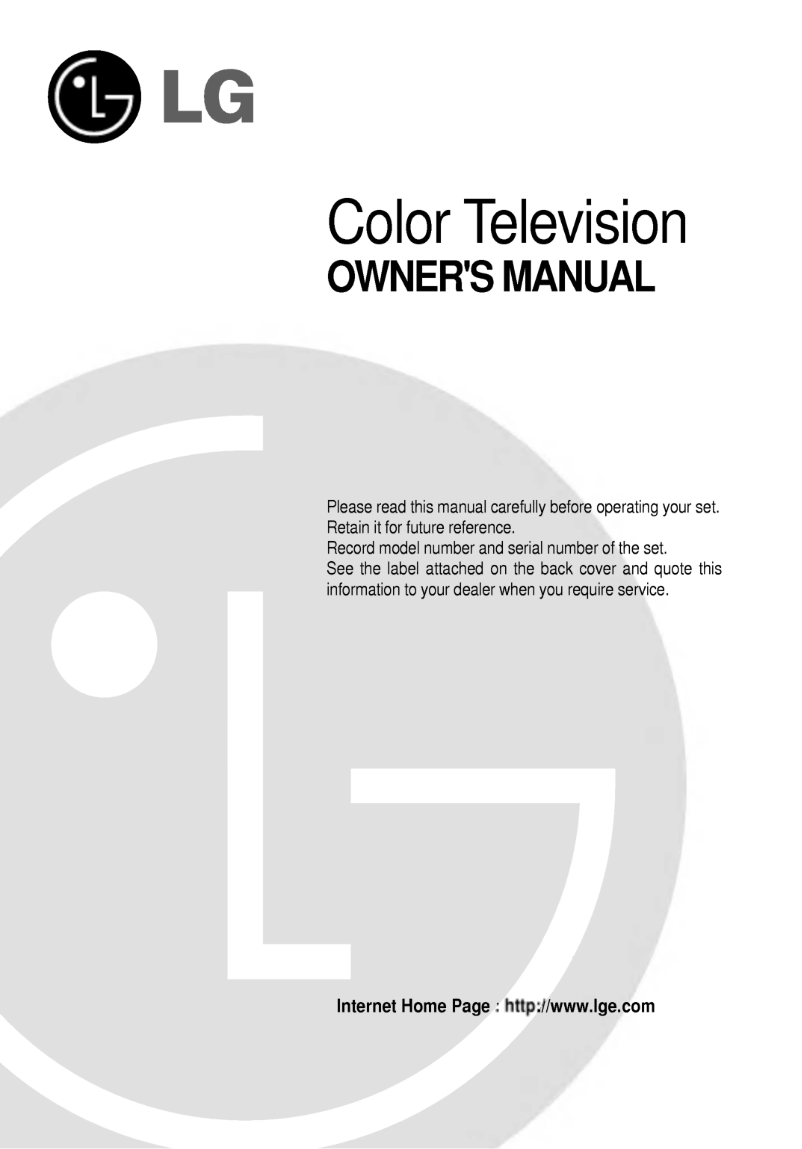 Page 1 de la notice Manuel utilisateur LG RP-29FA35A