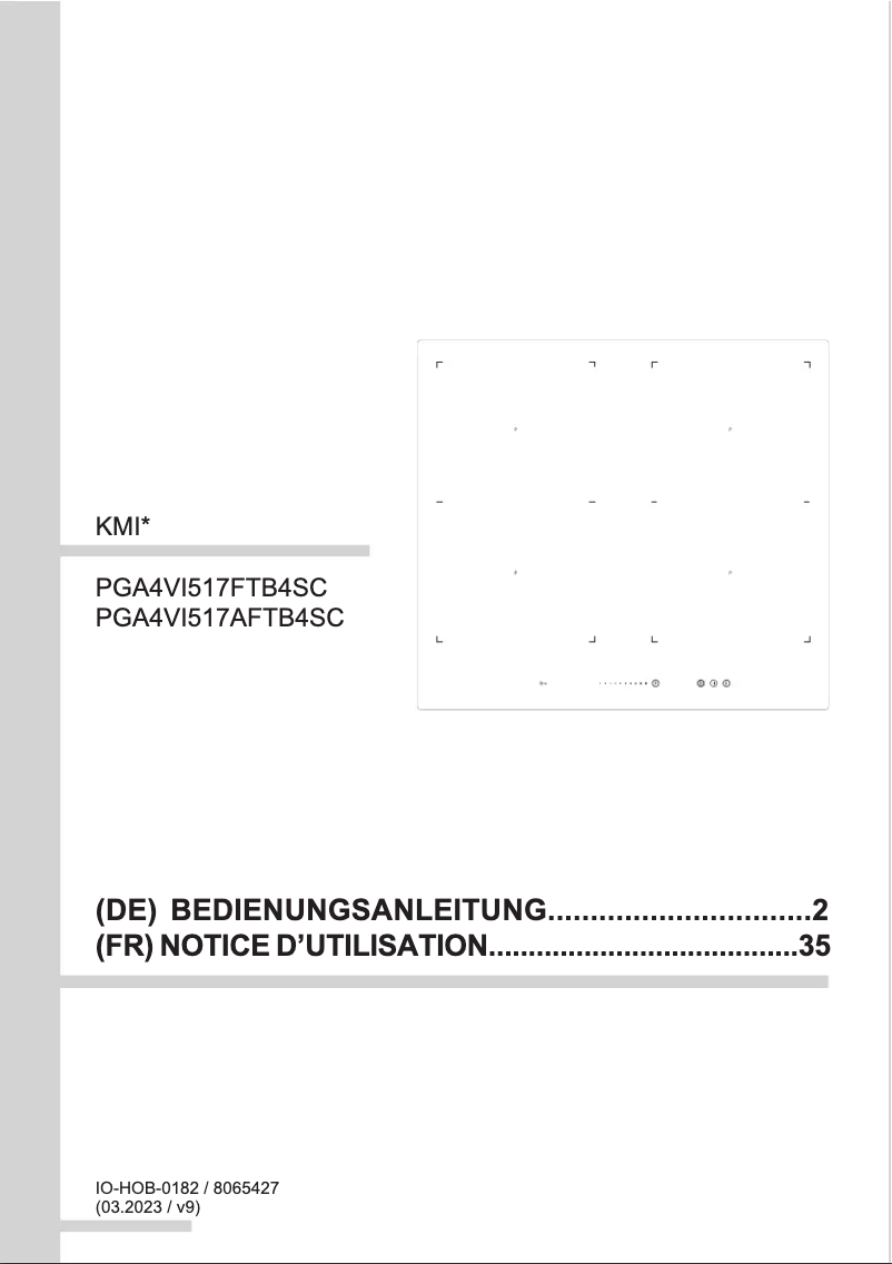 Page 1 de la notice Manuel utilisateur Amica KMI 13321 A