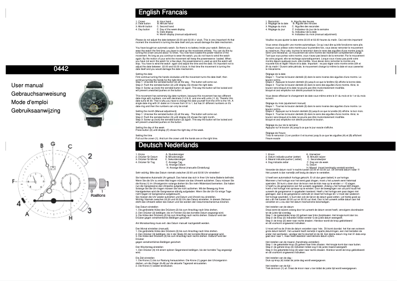 Page 1 de la notice Manuel utilisateur Davis 0442