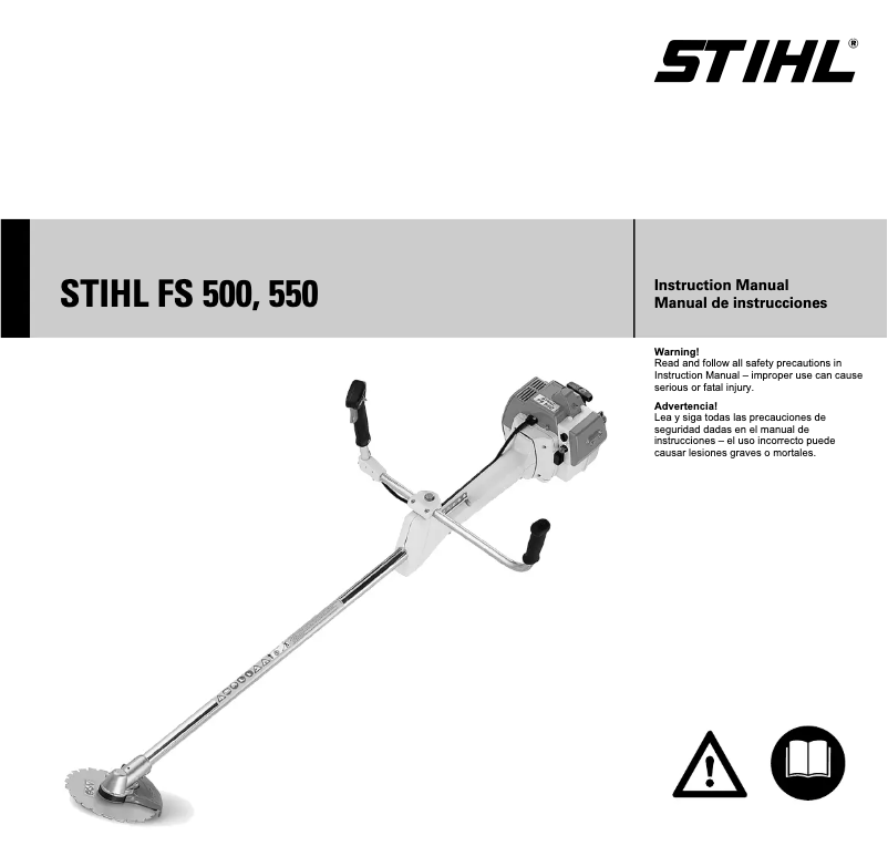 Page 1 de la notice Manuel utilisateur Stihl FS 550