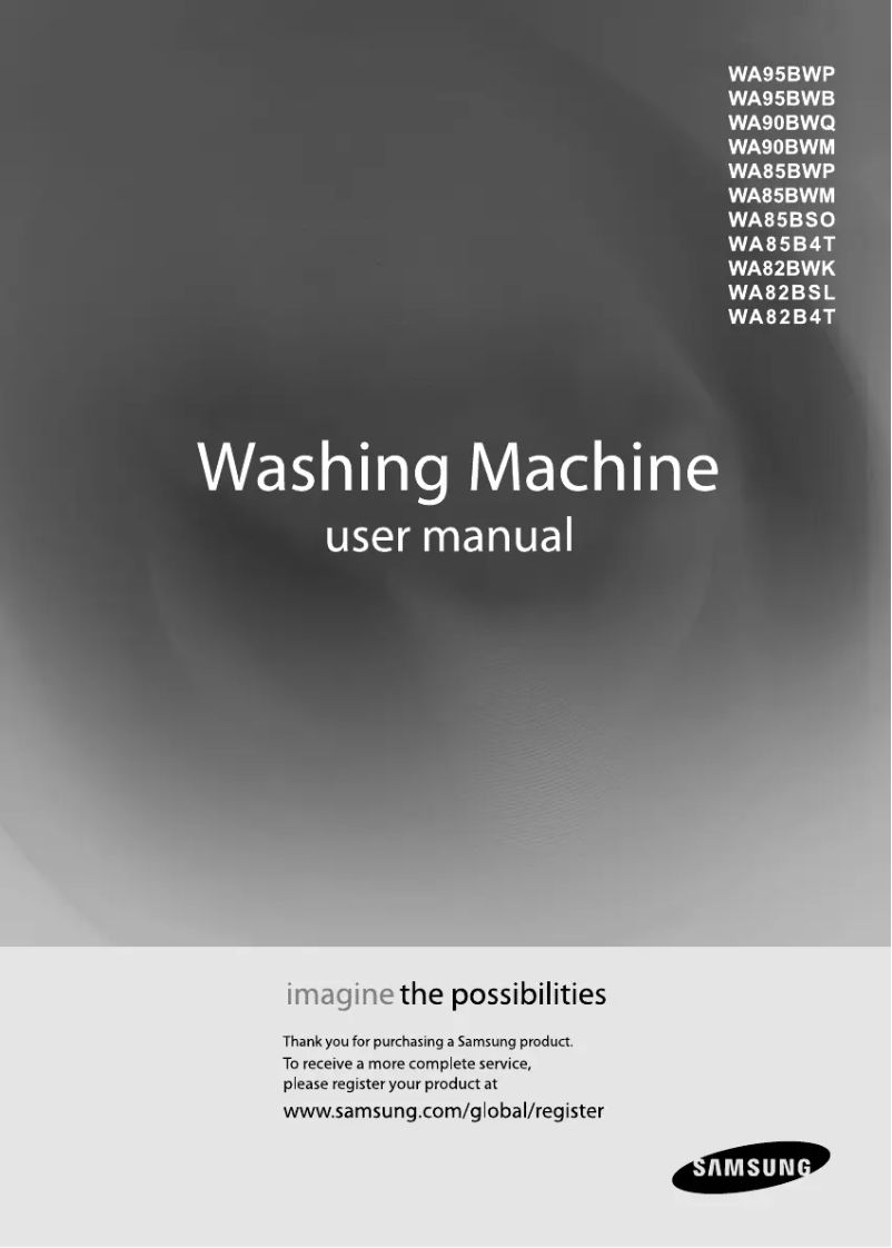 Page 1 de la notice Manuel utilisateur Samsung WA82B4TEC