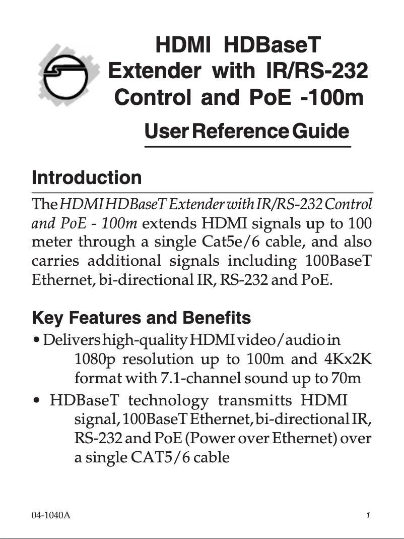 Page 1 de la notice Manuel utilisateur Siig CE-H22F14-S1