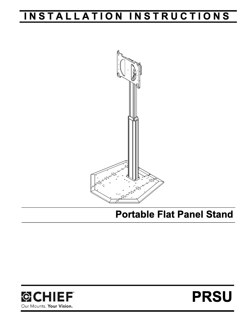 Página 1 del manual Manual de usuario Chief PRSU