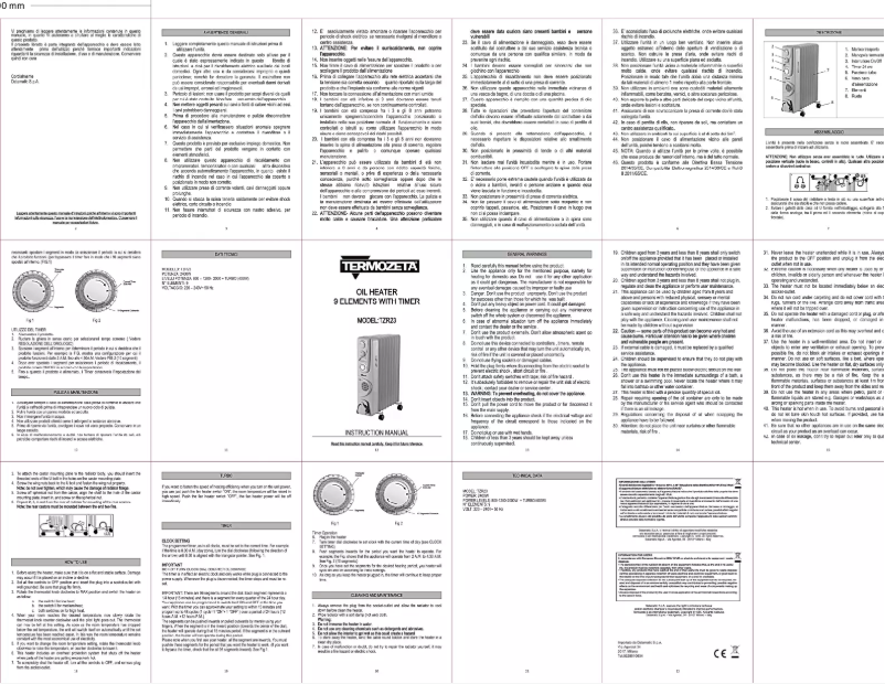 Page 1 de la notice Manuel utilisateur Termozeta TZR23