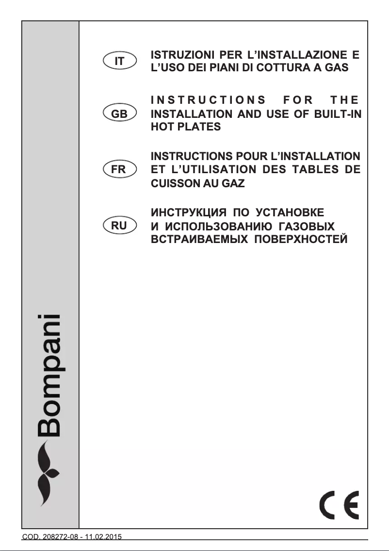Page 1 de la notice Manuel utilisateur Bompani BO293MD/N