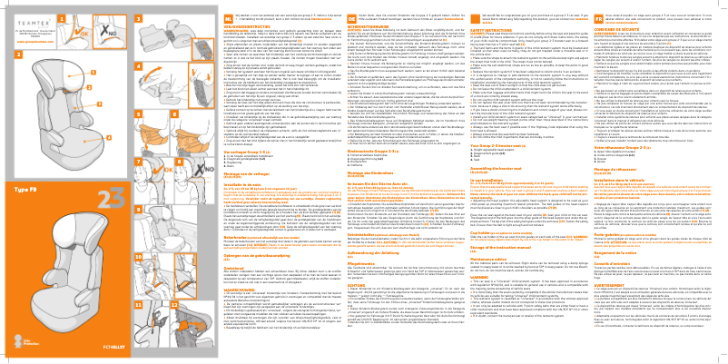 Page 1 of the manual User Manual Nania Marvel Befix Luxe