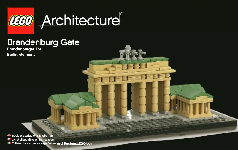 Page 1 de la notice Manuel utilisateur Lego Brandenburg Gate 21011