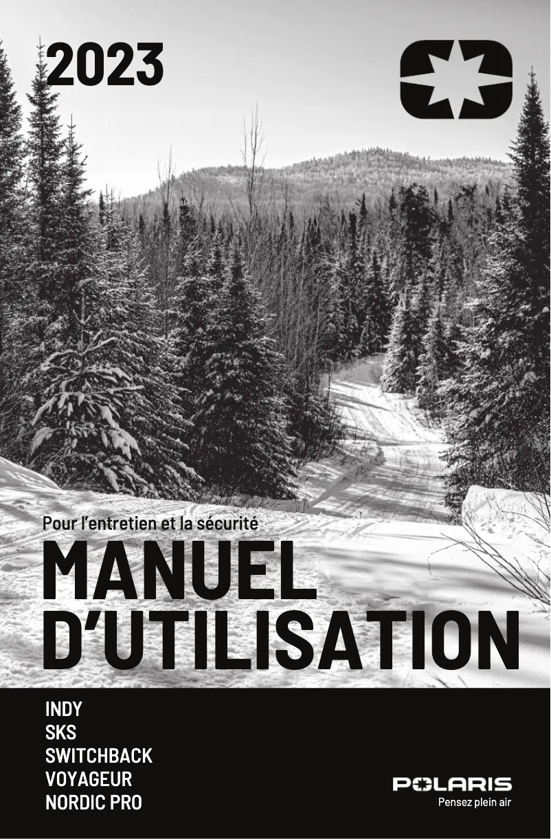 Page 1 de la notice Manuel utilisateur Polaris 650 INDY Adventure X2 137 (2023)