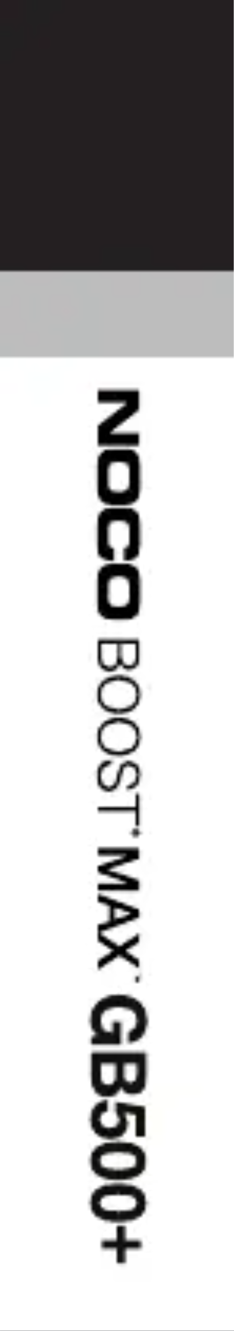 Page 1 de la notice Manuel utilisateur NOCO Genius Boost Max GB500