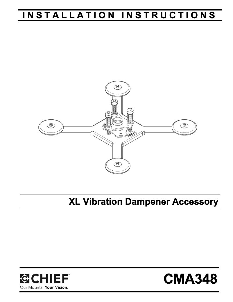 Page 1 de la notice Manuel utilisateur Chief CMA348W