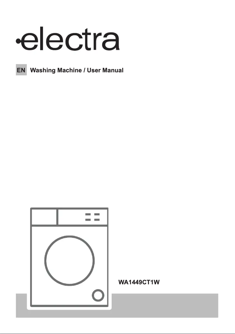 Página 1 del manual Manual de usuario Electra WA1449CT1W