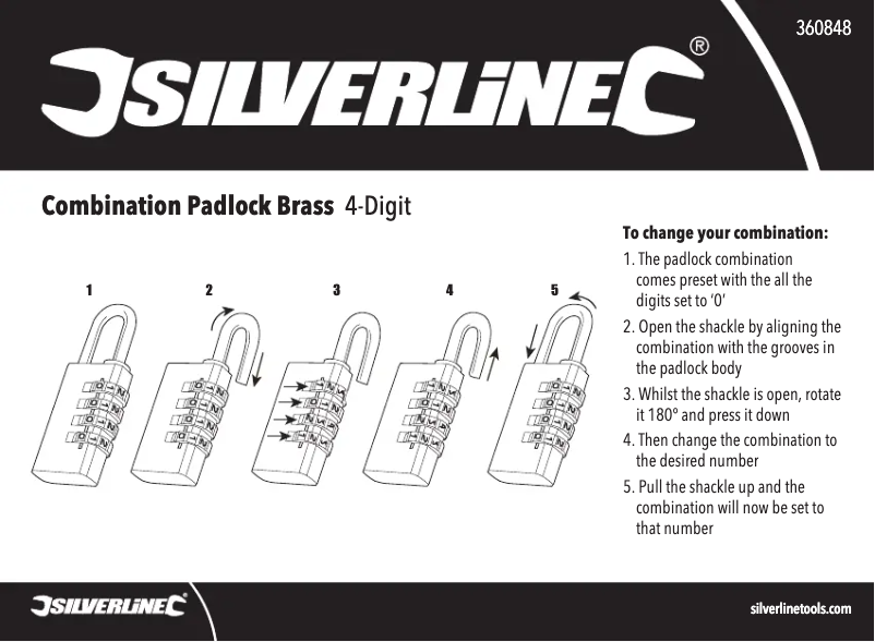 Page 1 de la notice Manuel utilisateur Silverline 360848