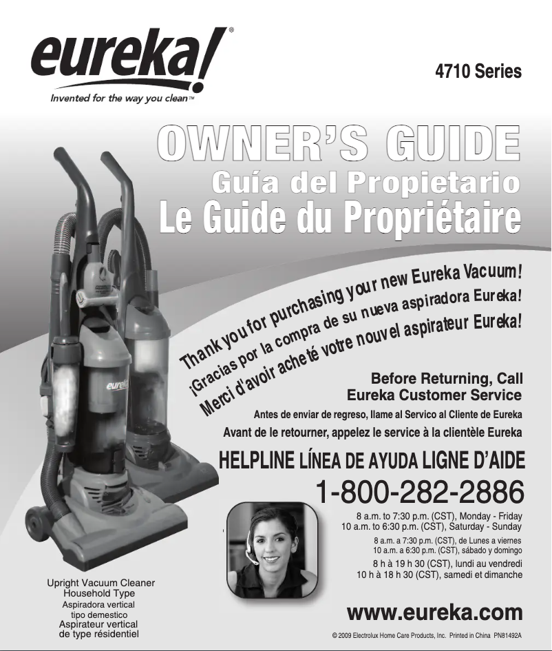 Página 1 del manual Manual de usuario Electrolux LightSpeed 4700D