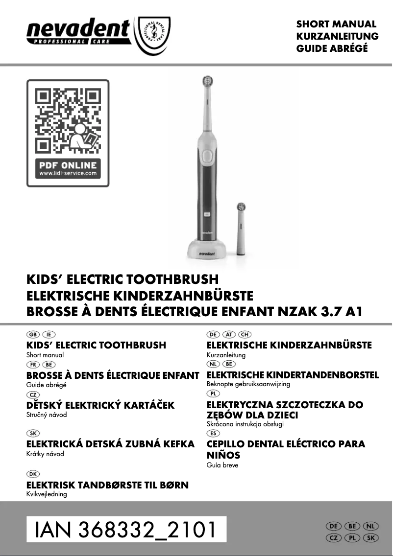 Page 1 de la notice Manuel utilisateur Nevadent NZAK 3.7 A1