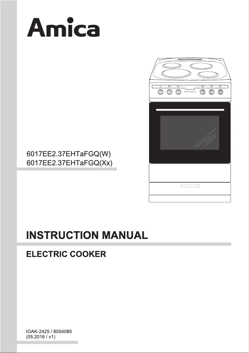 Page 1 de la notice Manuel utilisateur Amica 608EE2TAXX