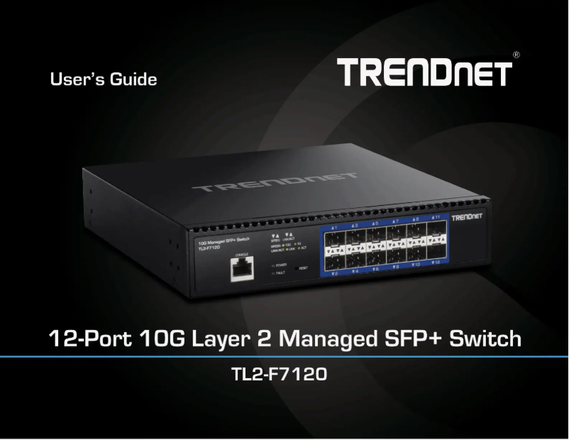 Page 1 de la notice Manuel utilisateur TRENDnet TL2-F7120