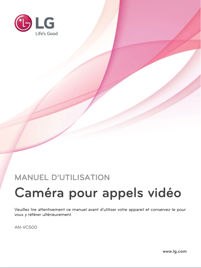 Page 1 de la notice Manuel utilisateur LG AN-VC500
