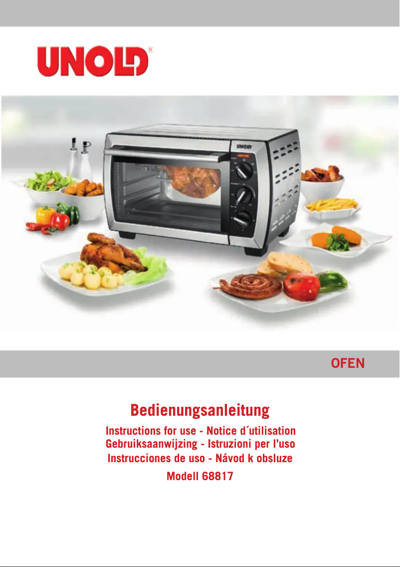 Página 1 del manual Manual de usuario Unold 68817