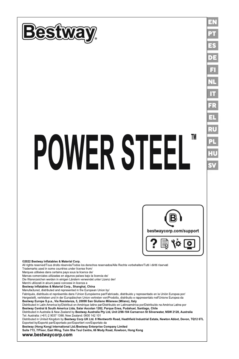 Page 1 of the manual User Manual Bestway Power Steel 561DV