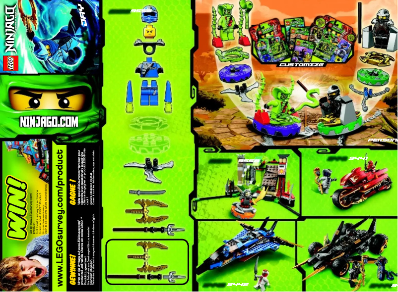 Page 1 of the manual User Manual Lego Ninjago 9553