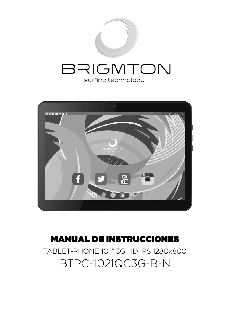 Page 1 de la notice Manuel utilisateur Brigmton BTPC-1021QC3G