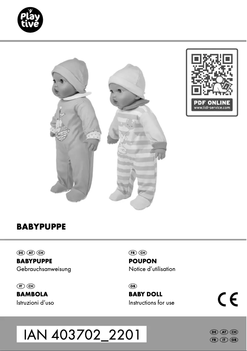 Page 1 de la notice Manuel utilisateur Playtive IAN 403702