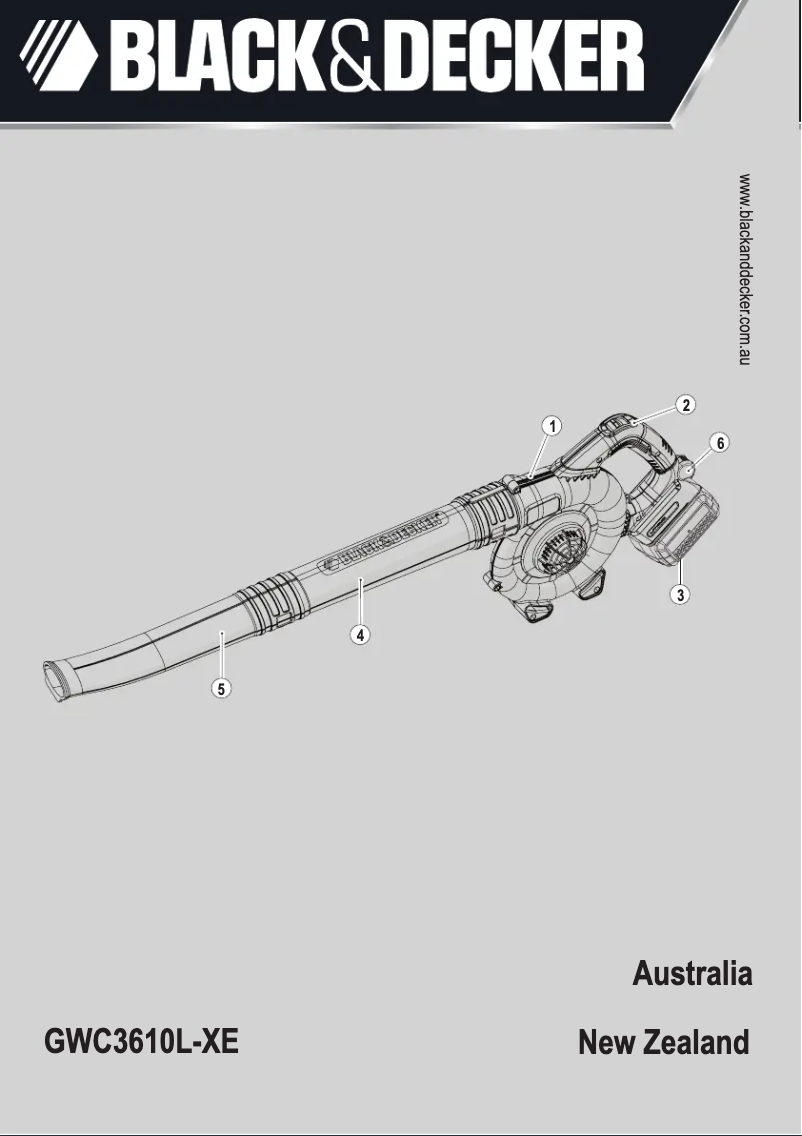 Page 1 de la notice Manuel utilisateur Black & Decker GWC3610L