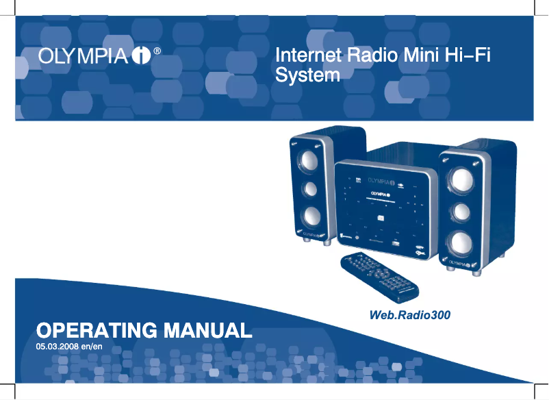 Page 1 de la notice Manuel utilisateur Olympia Webradio 300