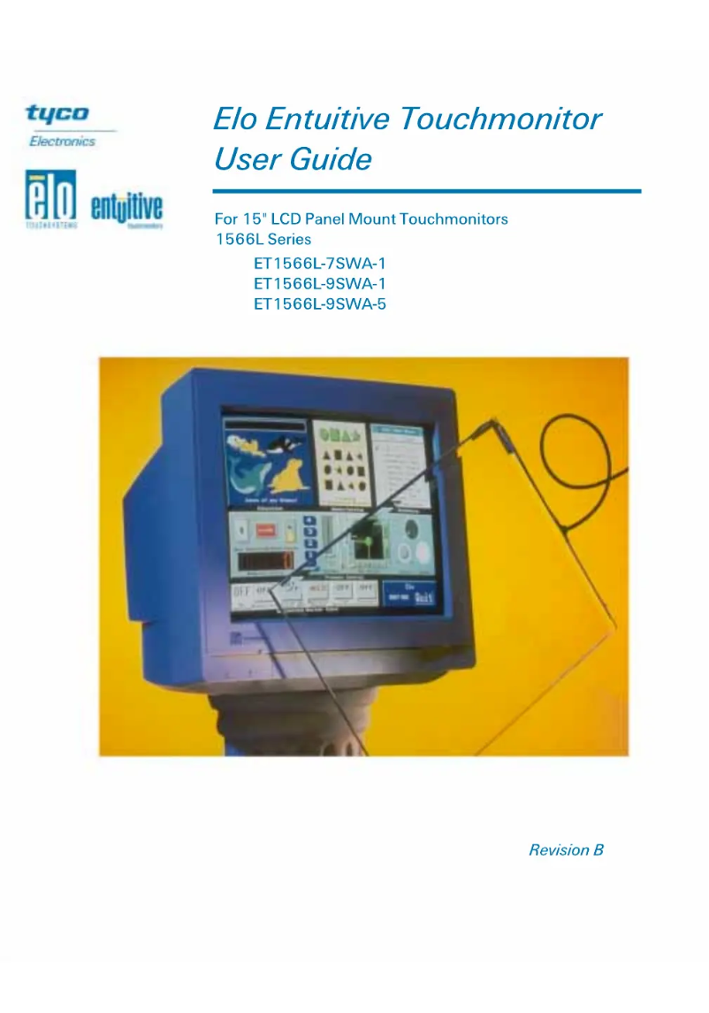 Page 1 de la notice Manuel utilisateur Elo 1566L