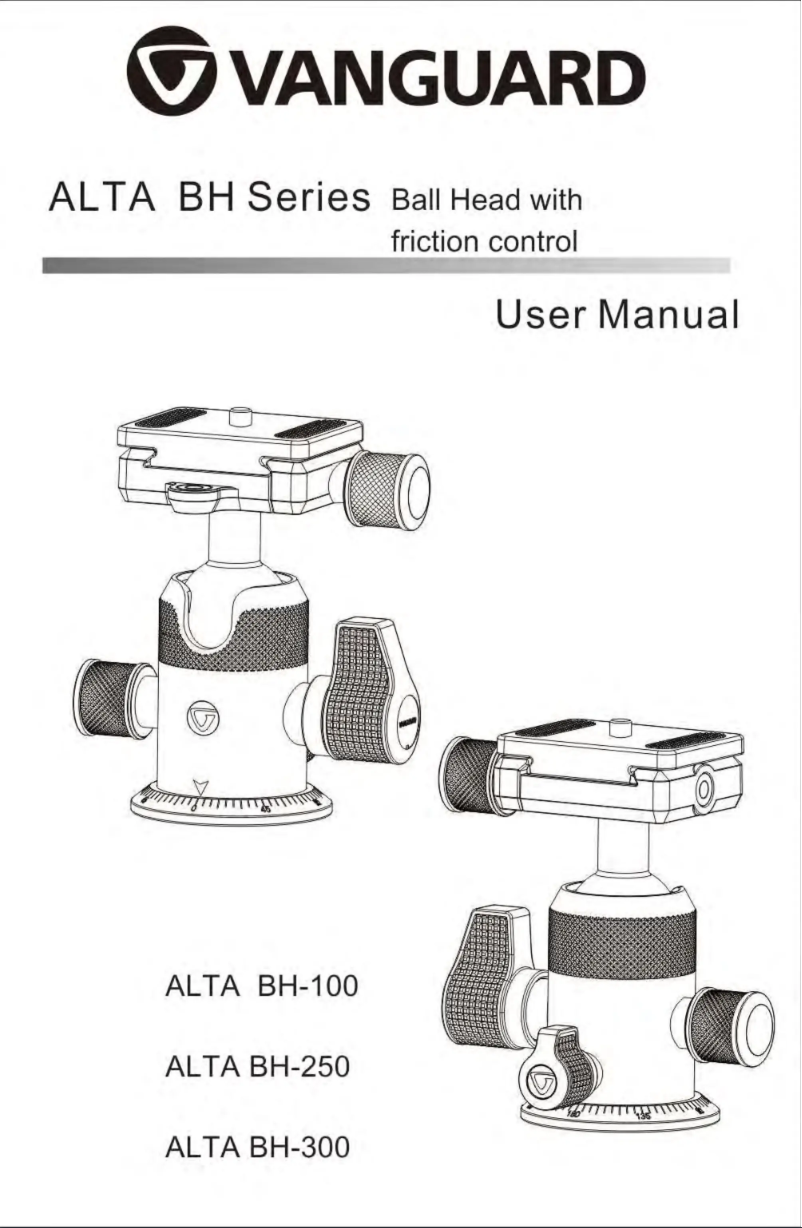 Page 1 of the manual User Manual Vanguard Alta BH-300