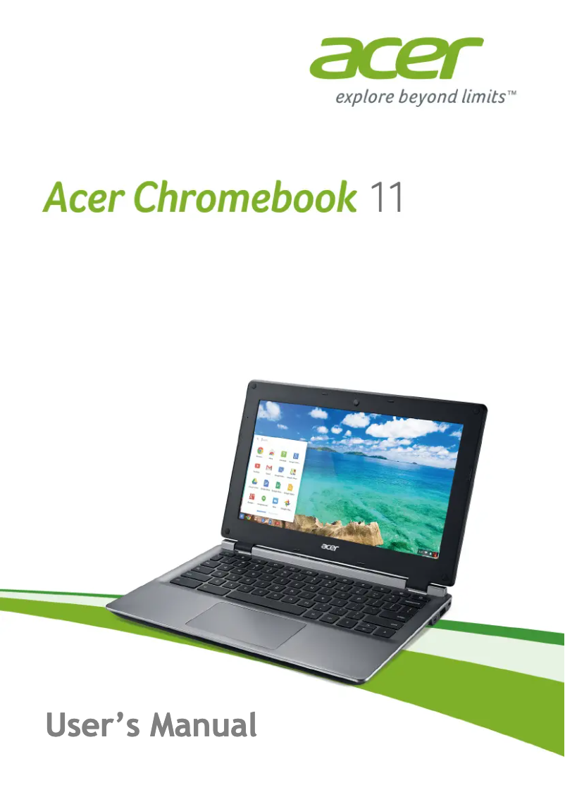 Page 1 de la notice Manuel utilisateur Acer Chromebook 11