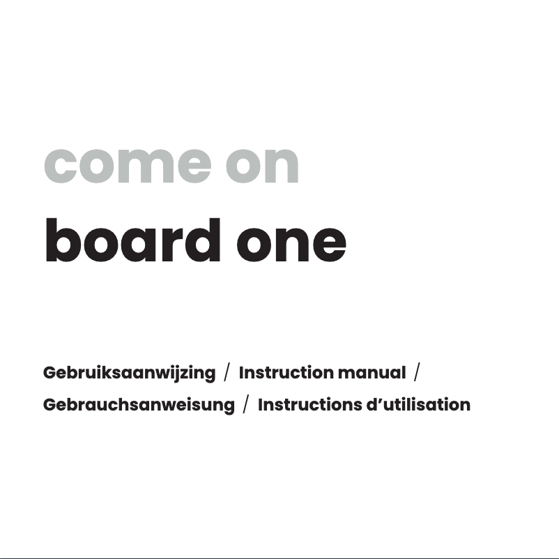 Page 1 de la notice Manuel utilisateur Dubatti Board One