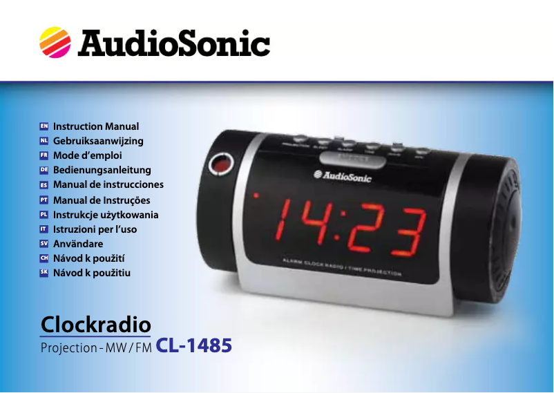 Page 1 de la notice Manuel utilisateur AudioSonic CL-1485