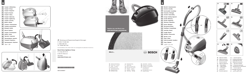 Página 1 del manual Manual de usuario Bosch BGL32210