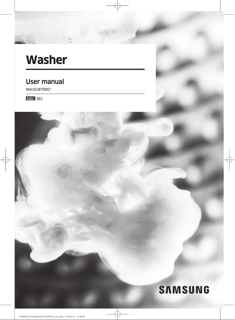 Página 1 del manual Manual de usuario Samsung WA10J8700GP