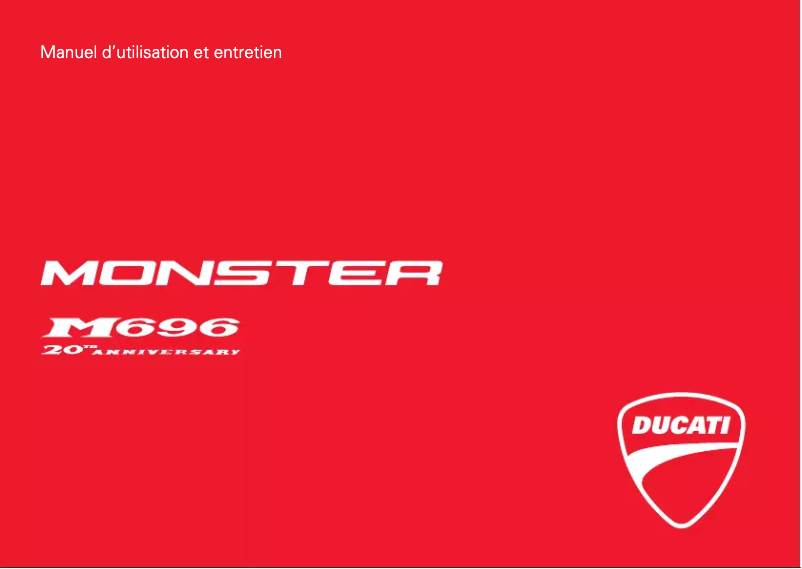 Page 1 of the manual User Manual Ducati MONSTER 696 ANNIVERSARY (2013)