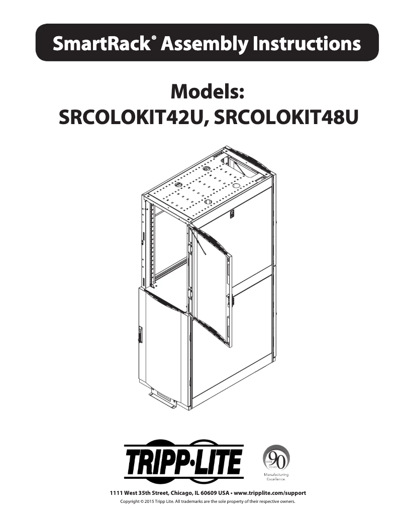 Página 1 del manual Manual de usuario Tripp Lite SRCOLOKIT42U
