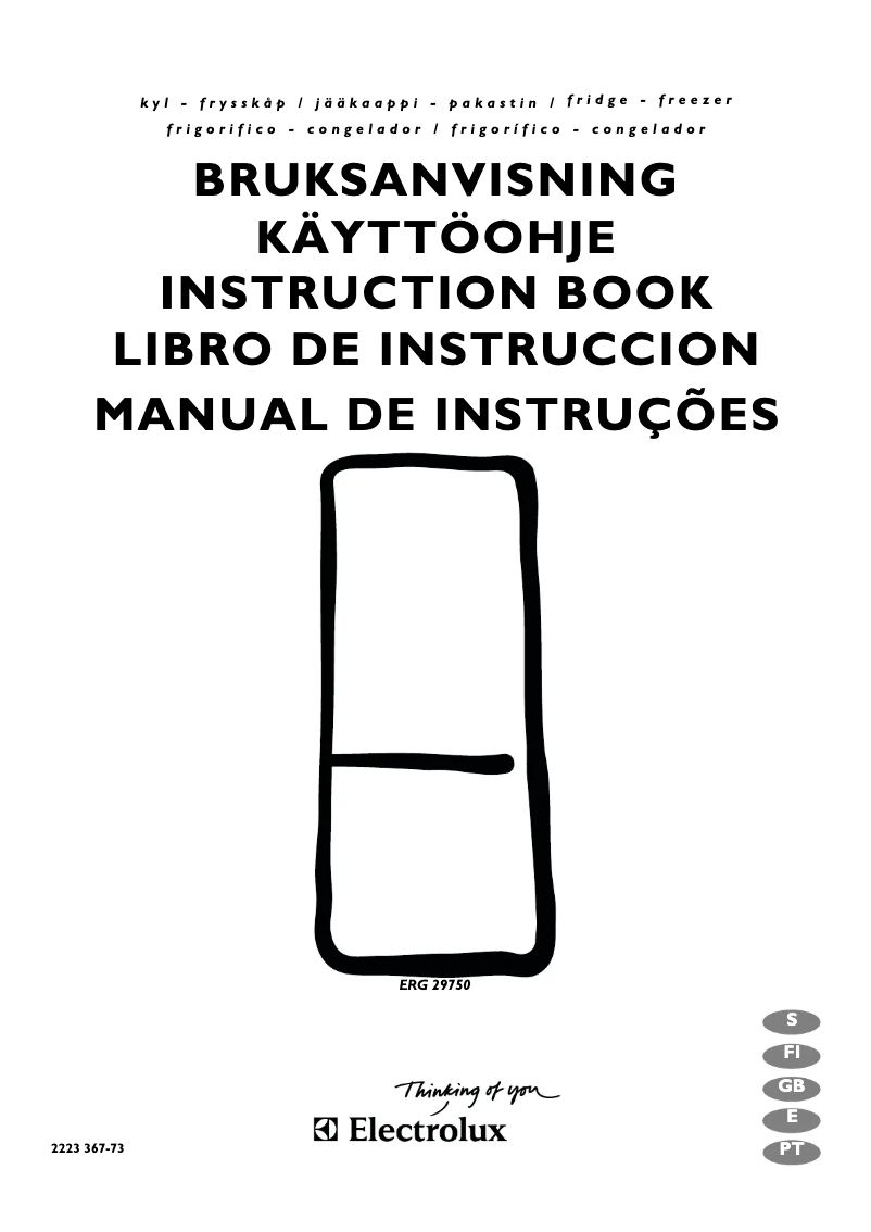 Página 1 del manual Manual de usuario Electrolux ERG 29750