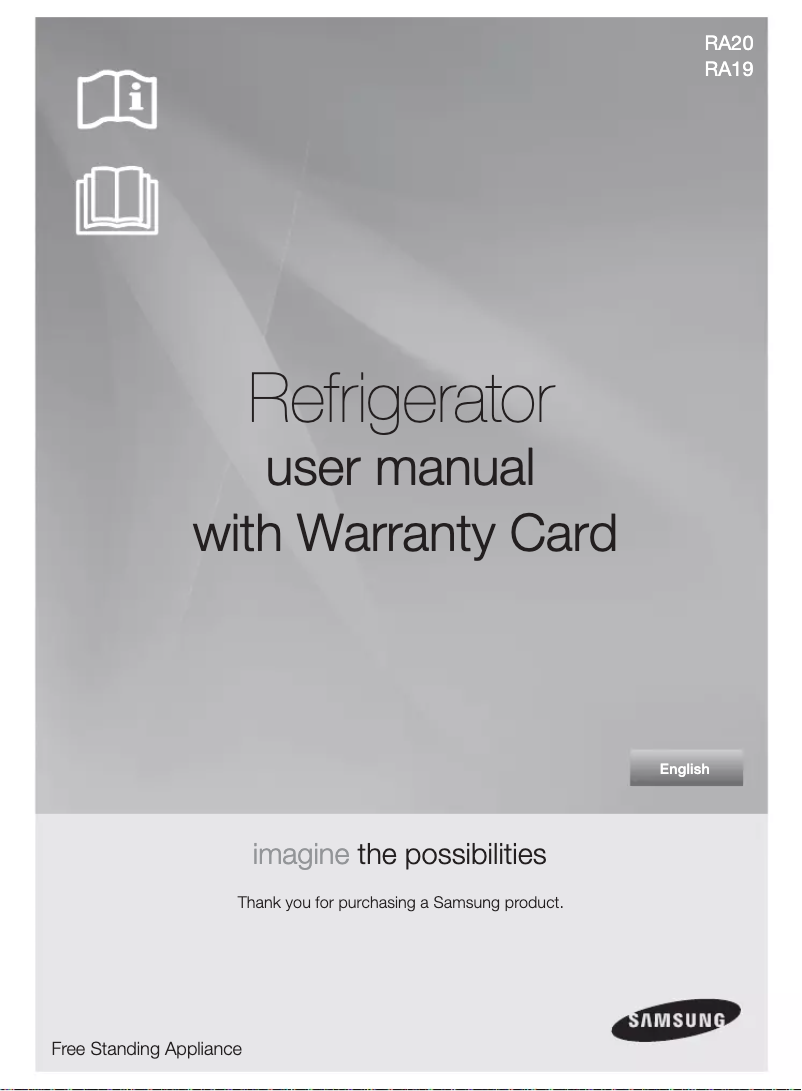 Página 1 del manual Manual de usuario Samsung RA20GCPR1