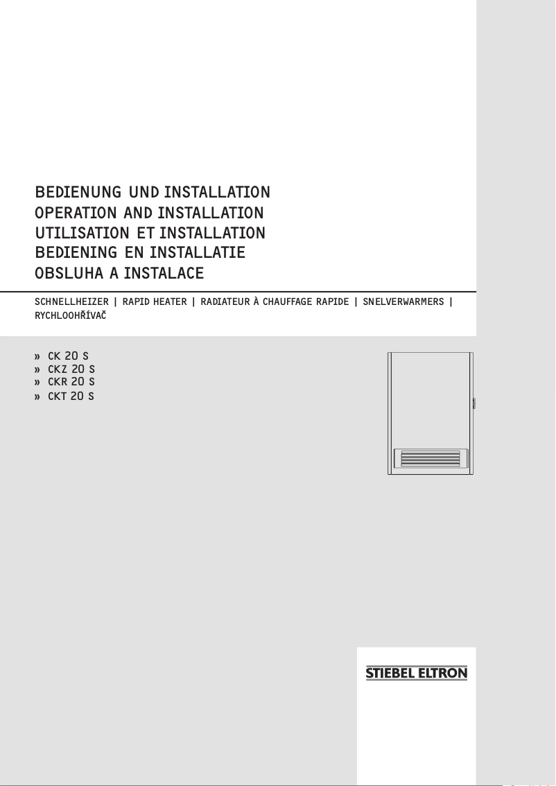 Página 1 del manual Manual de usuario Stiebel Eltron CK20S