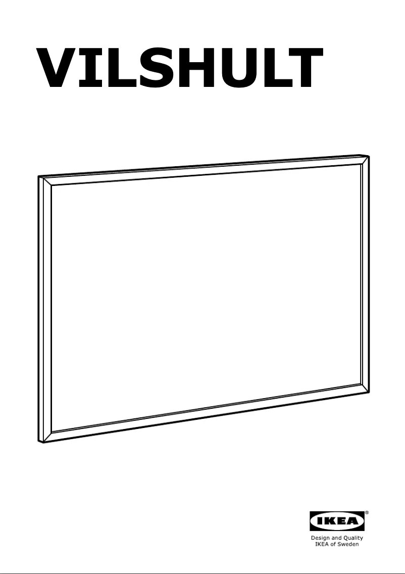 Page 1 de la notice Manuel utilisateur Ikea VILSHULT (140x100)