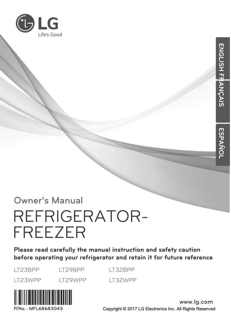 Page 1 de la notice Manuel utilisateur LG LT23BPP