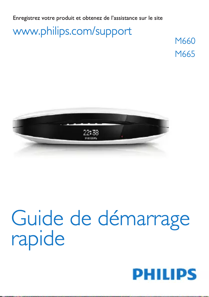 Page 1 of the manual Quick Start Guide Philips Luceo M665