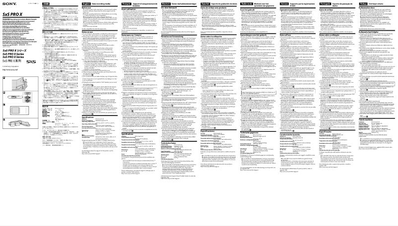 Page 1 de la notice Manuel utilisateur Sony SBP-240F