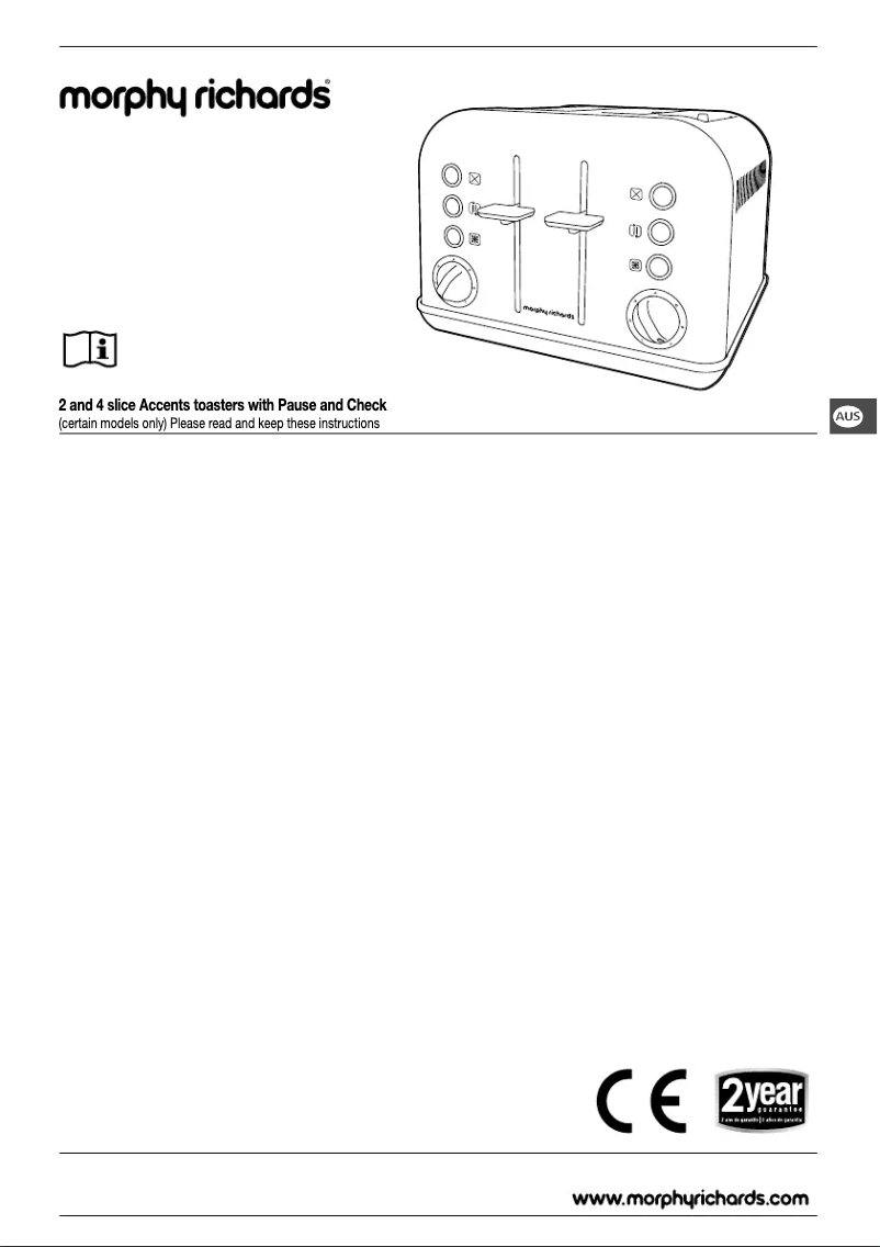 Page 1 de la notice Manuel utilisateur Morphy Richards Accents 242021