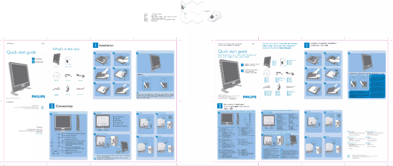 Page n°1 - Guide de démarrage rapide Philips 170X7