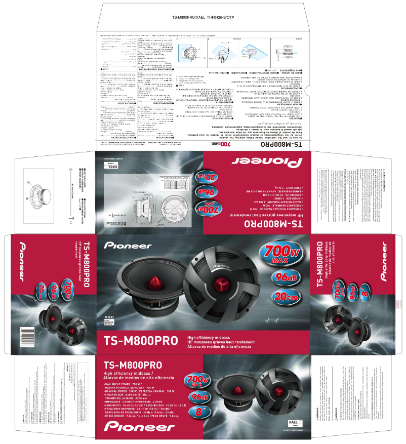 Page 1 of the manual User Manual Pioneer TS-M800PRO