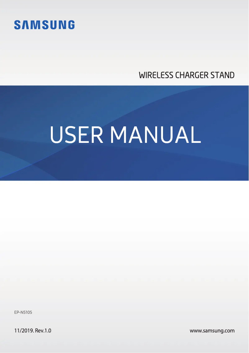 Página 1 del manual Manual de usuario Samsung EP-N5105